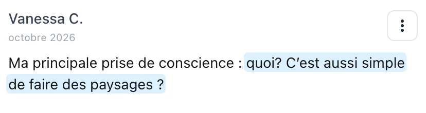 Témoignage de Vanessa