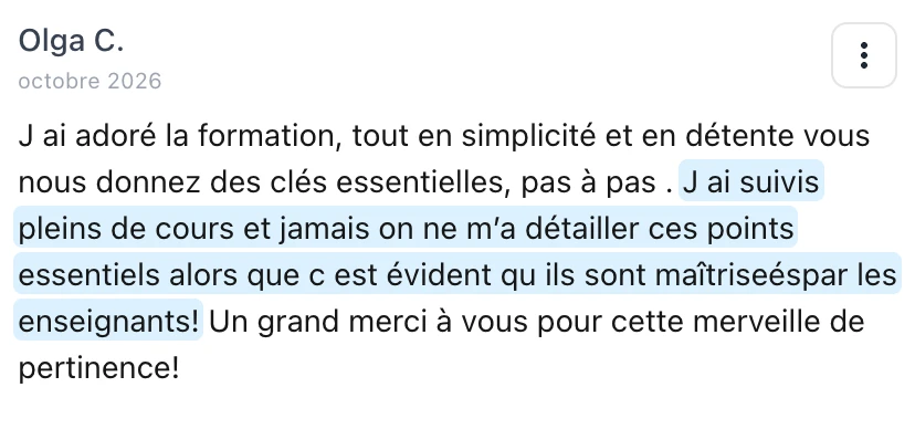 Témoignage de Olga