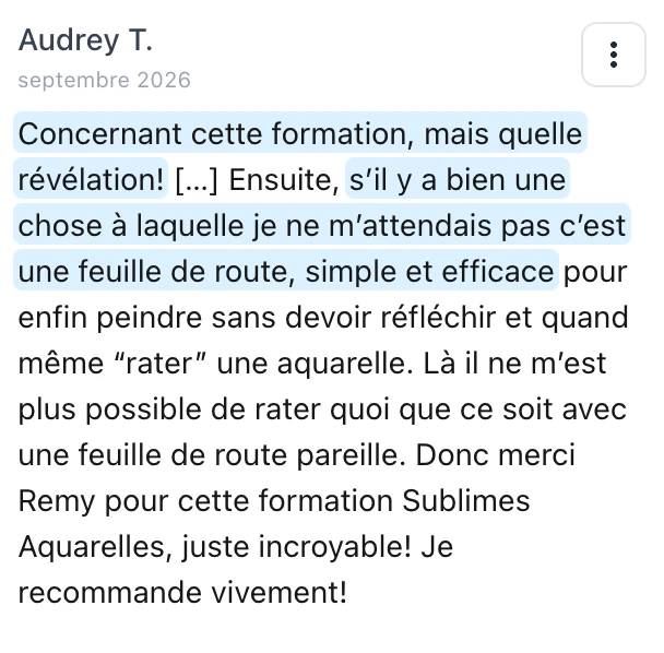 Témoignage de Audrey