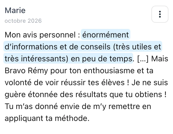 Témoignage de Marie