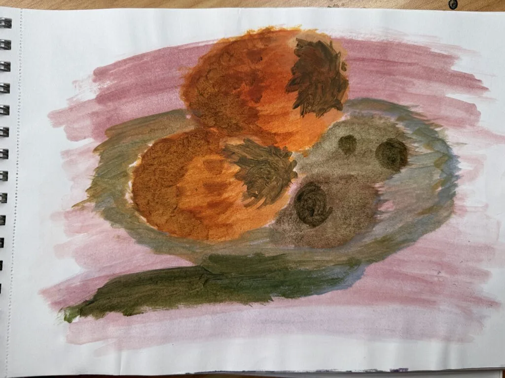 Aquarelle surtravaillée de Rémy